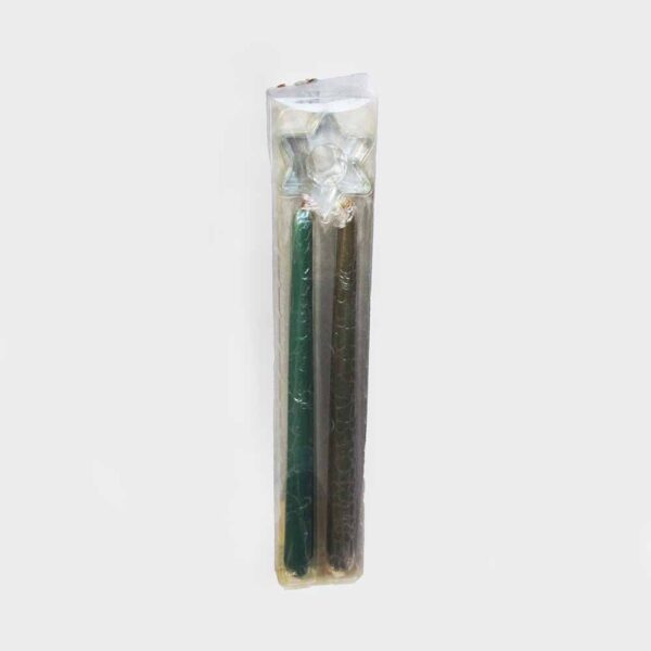 Kit duas velas Natal verdes - Imagem 3